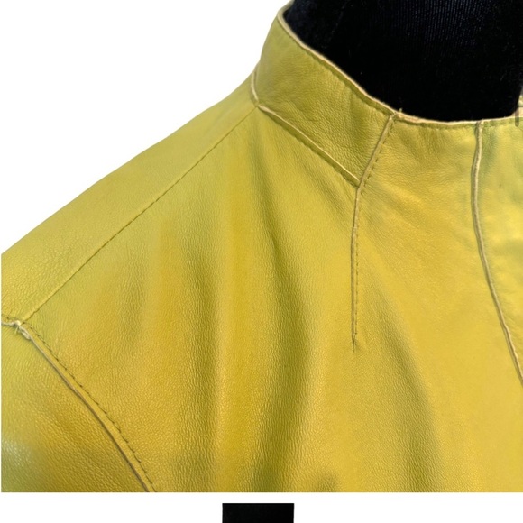 Vintage Philippe Adec Green Leather Jacket - Picture 10 of 10